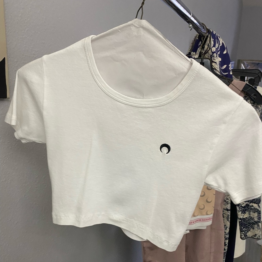 Marine Serre Crop Top
